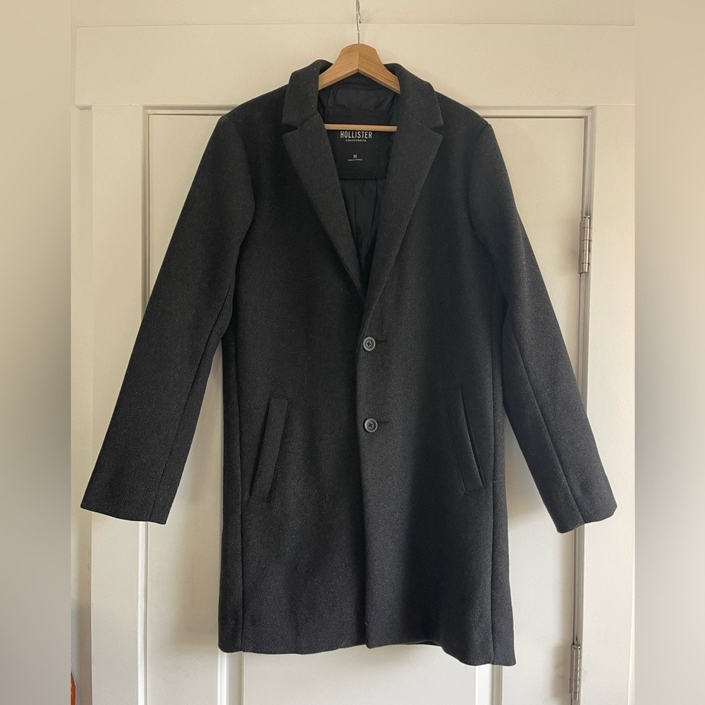 Hollister Men’s Wool Topcoat - M